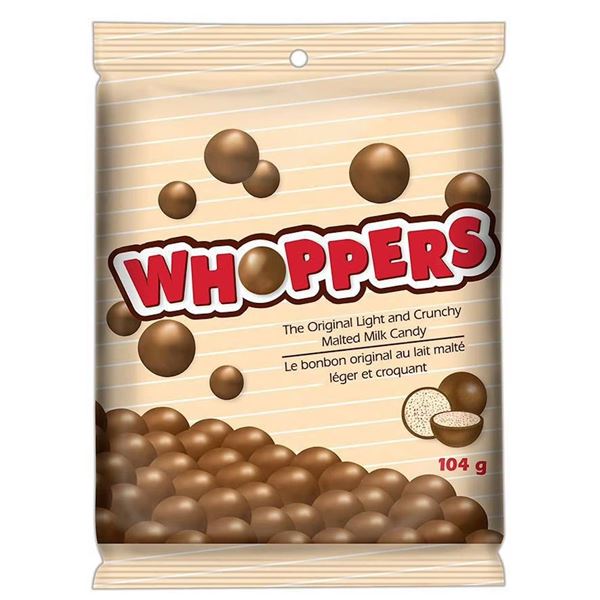 Whoppers Malted Milk Balls – Six Bags of 104g Each