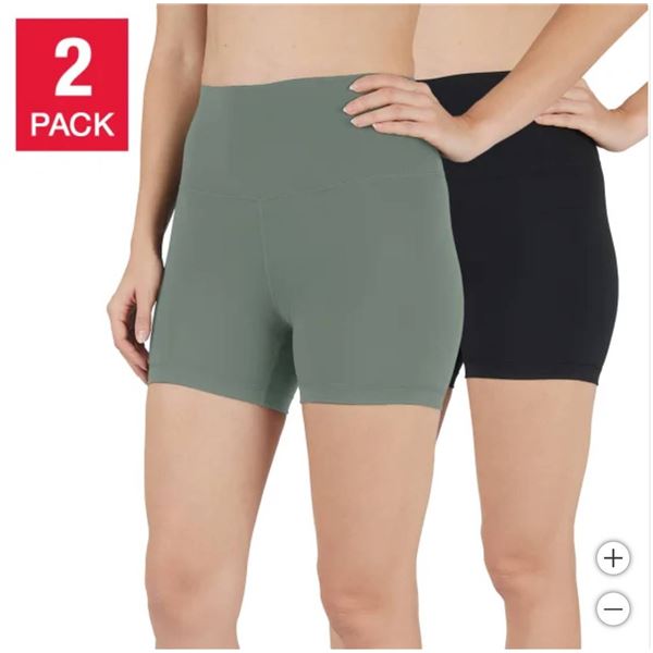 Reflex 2-Pack Shorts XL – Lycra High Waist and 4-Way Stretch