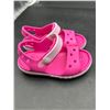 Image 2 : Crocs C7 Kid’s Pink Sandals with Velcro Strap