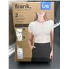 Image 2 : Frank By Frank And Oak Ladies’ Smoothing Contour T-Shirt L/G, 2-Pack
