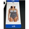 Image 3 : Kathy Ireland Women’s One-Piece Swimsuit, Size L/G, Multicolor