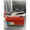 Image 1 : PUMA Men’s Running Shoes in Black and White – Size US 12