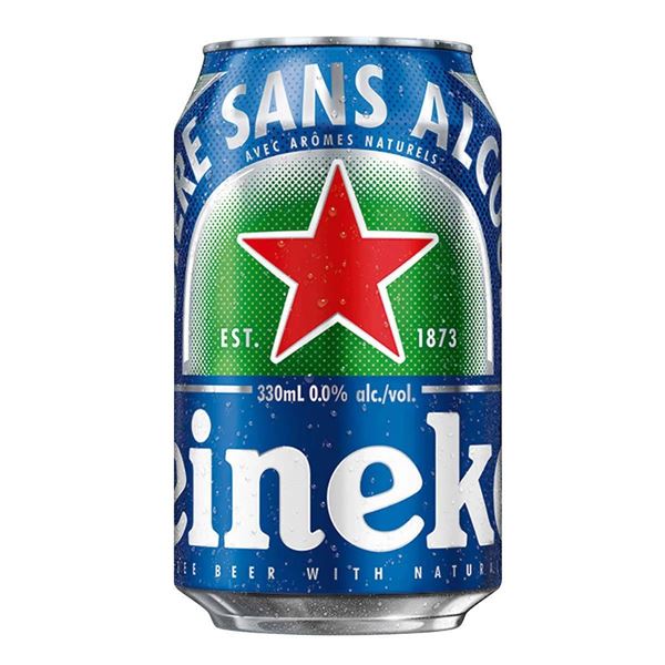 Heineken Non-Alcoholic Beer 330ml Cans, 12-Pack