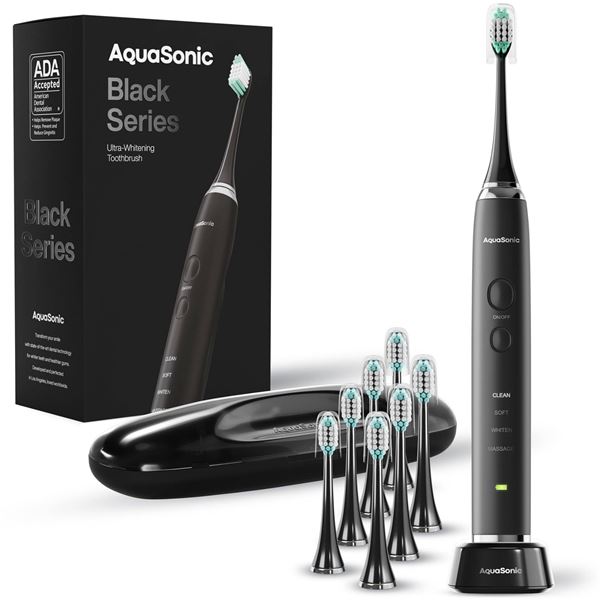 AquaSonic Black Series Ultra-Whitening Electric Toothbrush