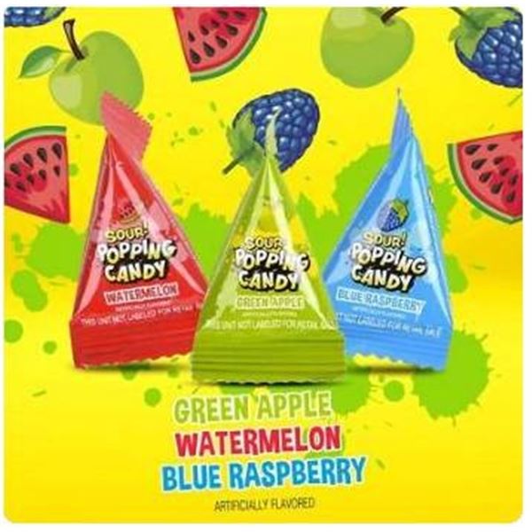 Warheads Sour Popping Candy 3-Flavor Pack, 3 Packets