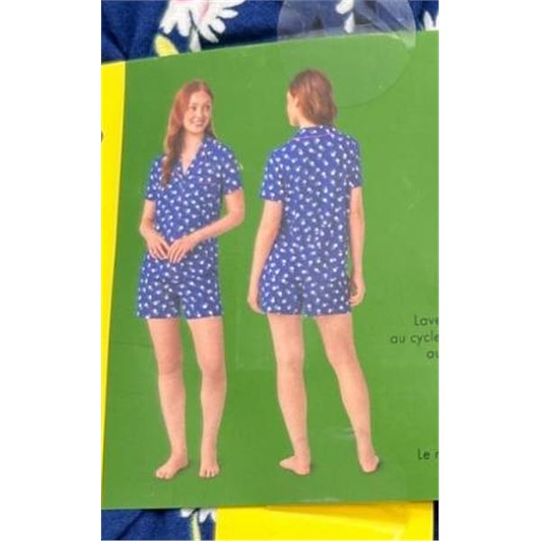 Kate Spade 2-Piece Pajama Set in Blue With Daisy Pattern, Size S/P