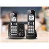Image 1 : Panasonic KX-TGD392C Digital Cordless Phone with Answering Machine and 2 Handsets