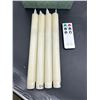Image 3 : 4 LED Taper Candles With Remote And 6 Functions