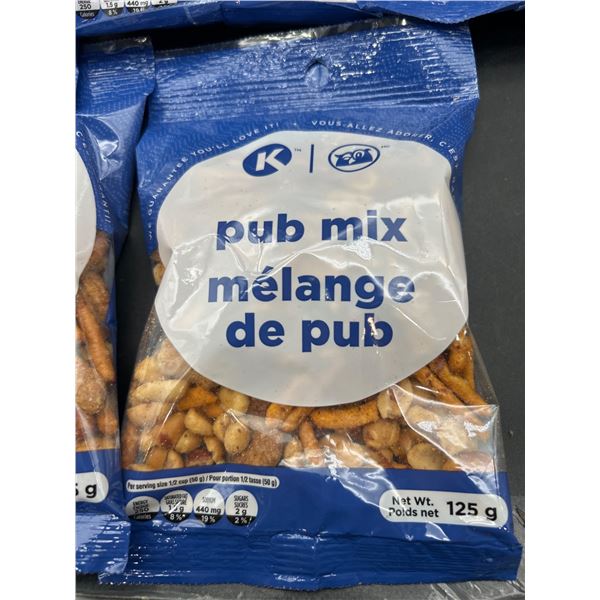 Lot of 8 Pub Mix Snack Packs, 125g Each