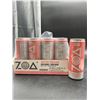 Image 2 : Zoa Zero Sugar White Peach Energy Drinks – 12 Pack x 355ml