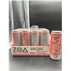 Image 2 : ZOA Energy Drink White Peach Zero Sugar 12-Pack 355mL Each