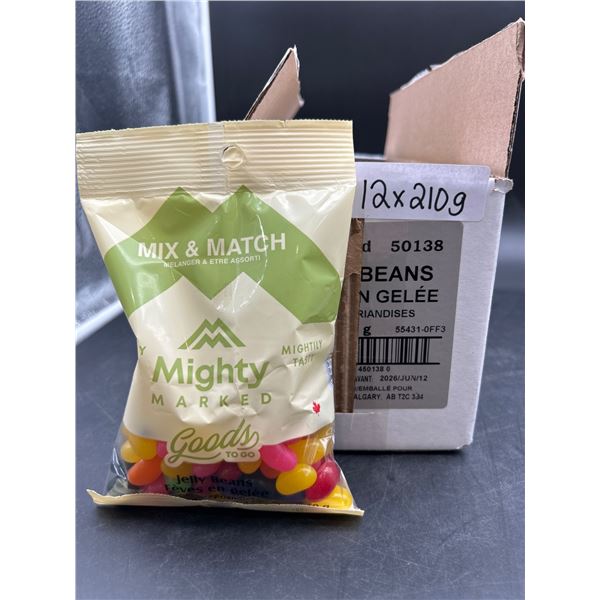 Mighty Marked Jelly Beans 12 x 210g Packaged Assortment