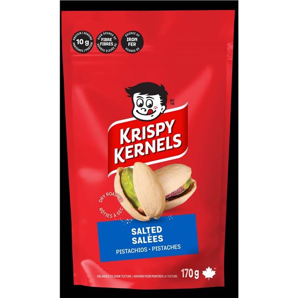 Krispy Kernels Salted Pistachios 170g Pouches (4 Count)