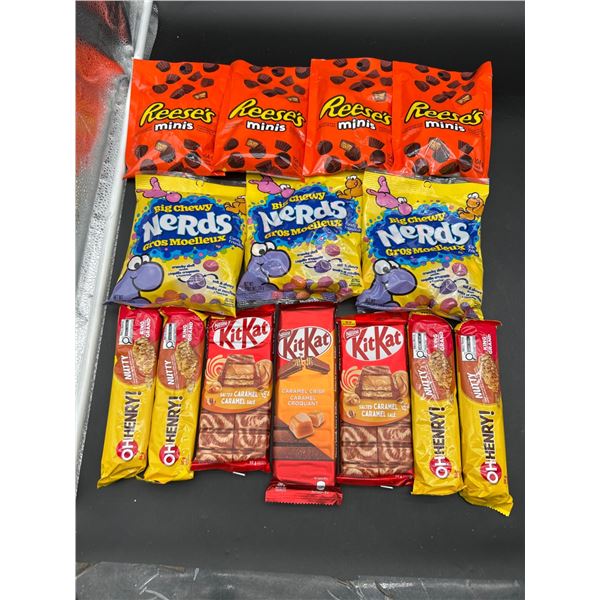 Candy Lot Including Reese’s, Nerds, and KitKat