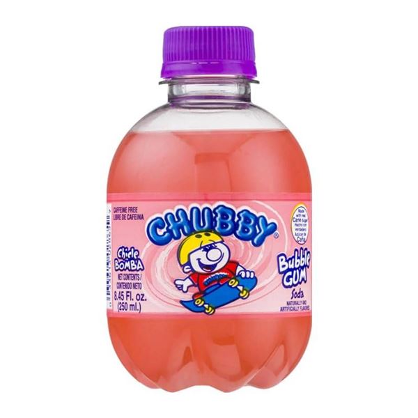 Chubby Bubble Gum 250ml Soft Drinks – Set of 12