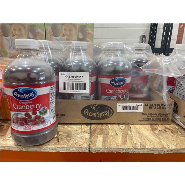Ocean Spray 12x32oz Original Cranberry Juice Cocktail