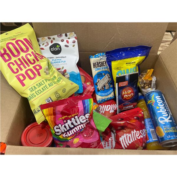 Snack Items Including Skittles, Rubicon, and More