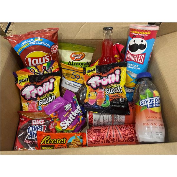 Food and Snack Lot with Various Products and Brands