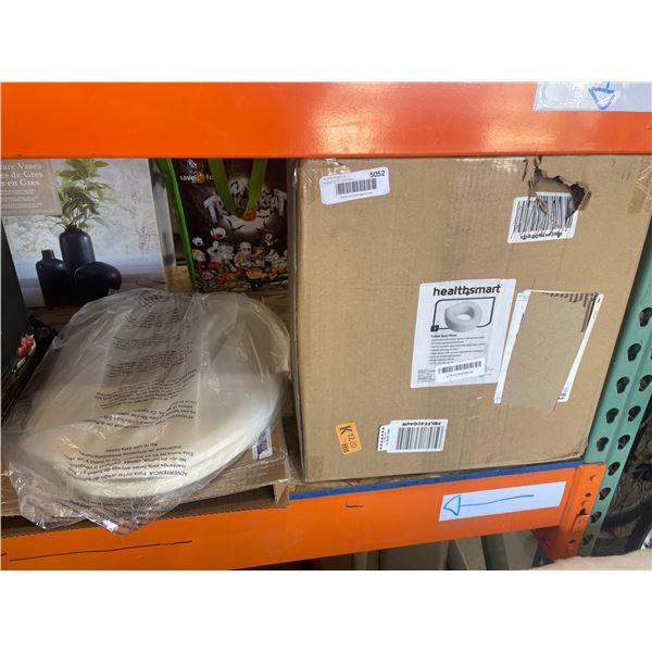 HealthSmart 5-Inch Toilet Seat Riser, Model DMI 522-1504-1900 and Toilet Seat