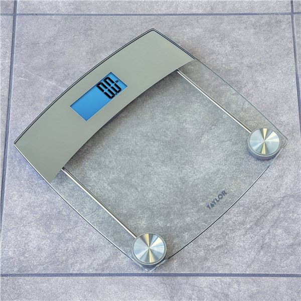 Taylor Digital Glass Scale with Stainless Steel Accents