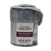 Image 1 : Life Comfort Reversible Sherpa Plush Blanket, King Size, 112 in x 92 in