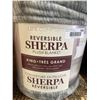 Image 3 : Life Comfort Reversible Sherpa Plush Blanket, King Size, 112 in x 92 in