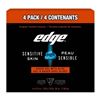 Image 1 : Edge Sensitive Skin Shave Gel, 4-Pack, 283 g Each
