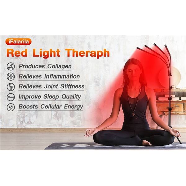 Mojimdo 10-Inch LED Red Light therapy lamp