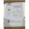 Image 2 : Cyclsio Vanity Desk with Tri-Fold Lighted Mirror and Stool