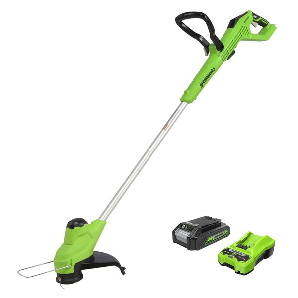Greenworks 24V Cordless String Trimmer Kit with Charger