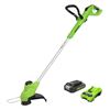 Image 1 : Greenworks 24V Cordless String Trimmer Kit with Charger