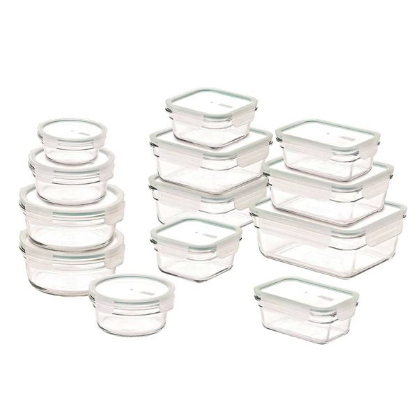 Glasslock 26-Piece Glass Food Storage Container Set