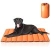 Image 1 : Orange Cooling Travel Pet Mat with Carry Strap