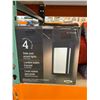 Image 2 : 4 Solar Post Accent Lights with Black Finish