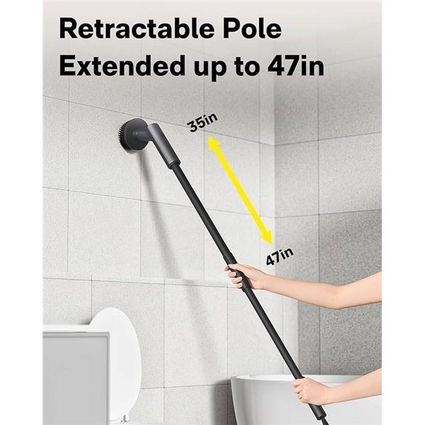 HOTO Cordless Spin Scrubber Multi-Surface Cleaning Tool