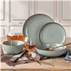 Image 1 : Ceramic Bowls and Plates with Light Blue Glaze