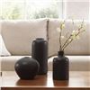 Image 1 : Stoneware Vases – Set of 3 Handcrafted Pieces