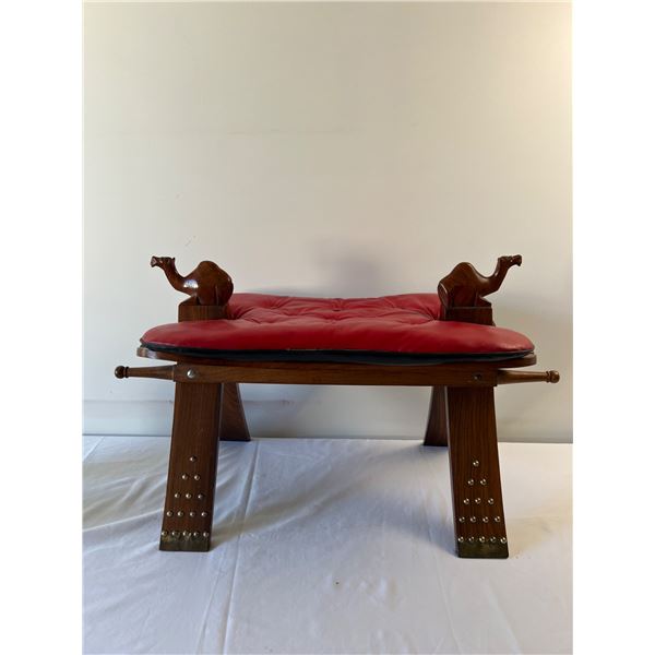 Vintage Camel Saddle Stool