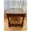 Image 1 : Glass Inlaid End Table
