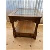 Image 1 : Glass Inlaid End Table