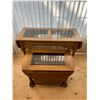 Image 1 : Glass Inlaid Drop Leaf Tables