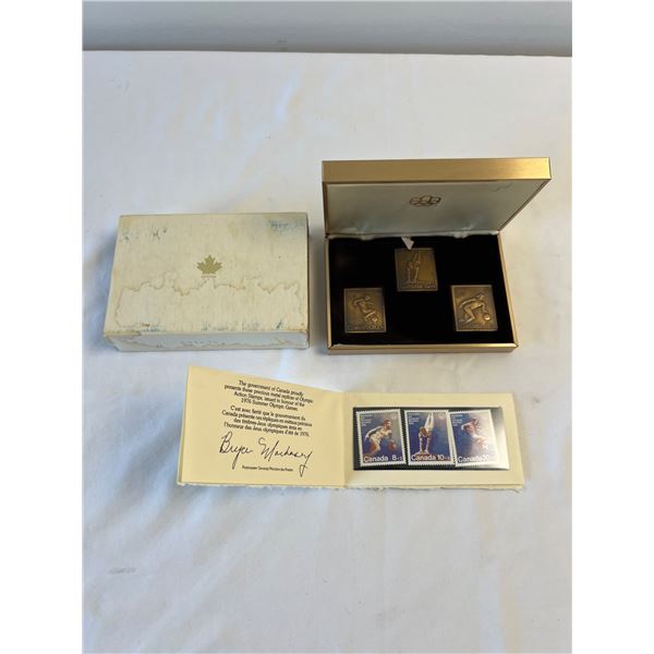 1976 Montreal Summer Olympics Bronze Stamp Collector Set