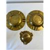Image 4 : Ornate Brass Ashtrays