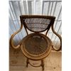 Image 2 : Swivelling Wicker Chair & Basket