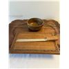 Image 3 : Carved Tray & Storage Boxes