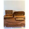 Image 5 : Carved Tray & Storage Boxes