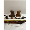 Image 9 : Wood Figurines and Decor Lot