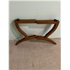 Image 4 : Brass Tray Table on Folding Wooden Stand