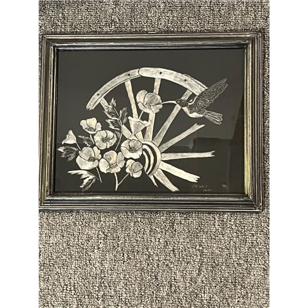 Framed Metal Art
