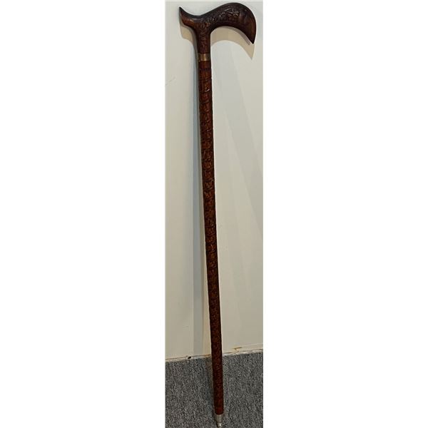 Wood Carved Decorative Cane